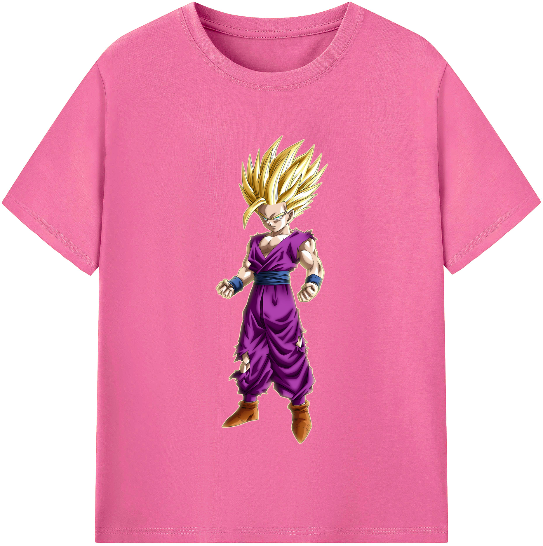 （画像用） ドラゴンボール 孫 悟飯（そんごはん）DRAGON BALL Son Gohan レディースカジュアルプリントTシャツ（綿100％）